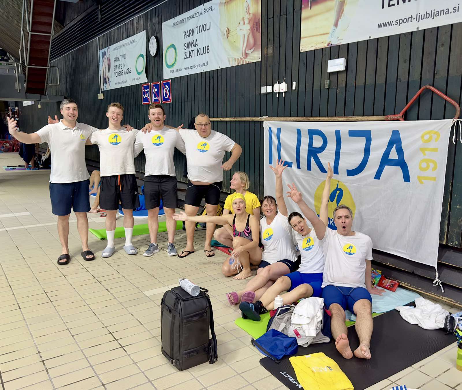 Skupinska slika plavalcev v Ljubljani